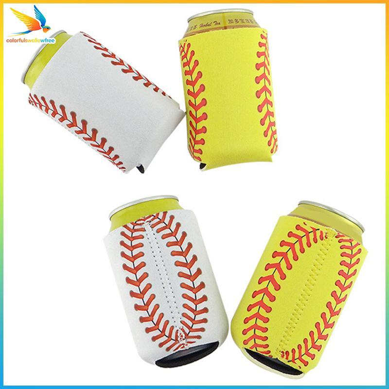 Colourswallowfree Neoprene Bia Lon Cool Drink Chai Tay Bao Bọc Cách Nhiệt ABC