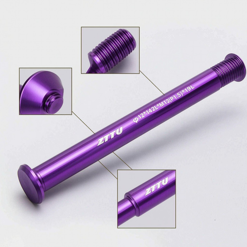 Thru-Axle Anodized Thru-Axle Rod Chu Kỳ Phần Cứng Mạnh Mẽ Cho Người Đi Xe Đạp, Bảo Trì Xe Đạp