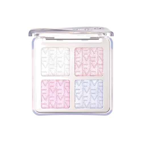 Milfie Idol Highlighter Palette (01 Ice Blue) Highlight Powder Highlight Glitter Glossy finish Pink 