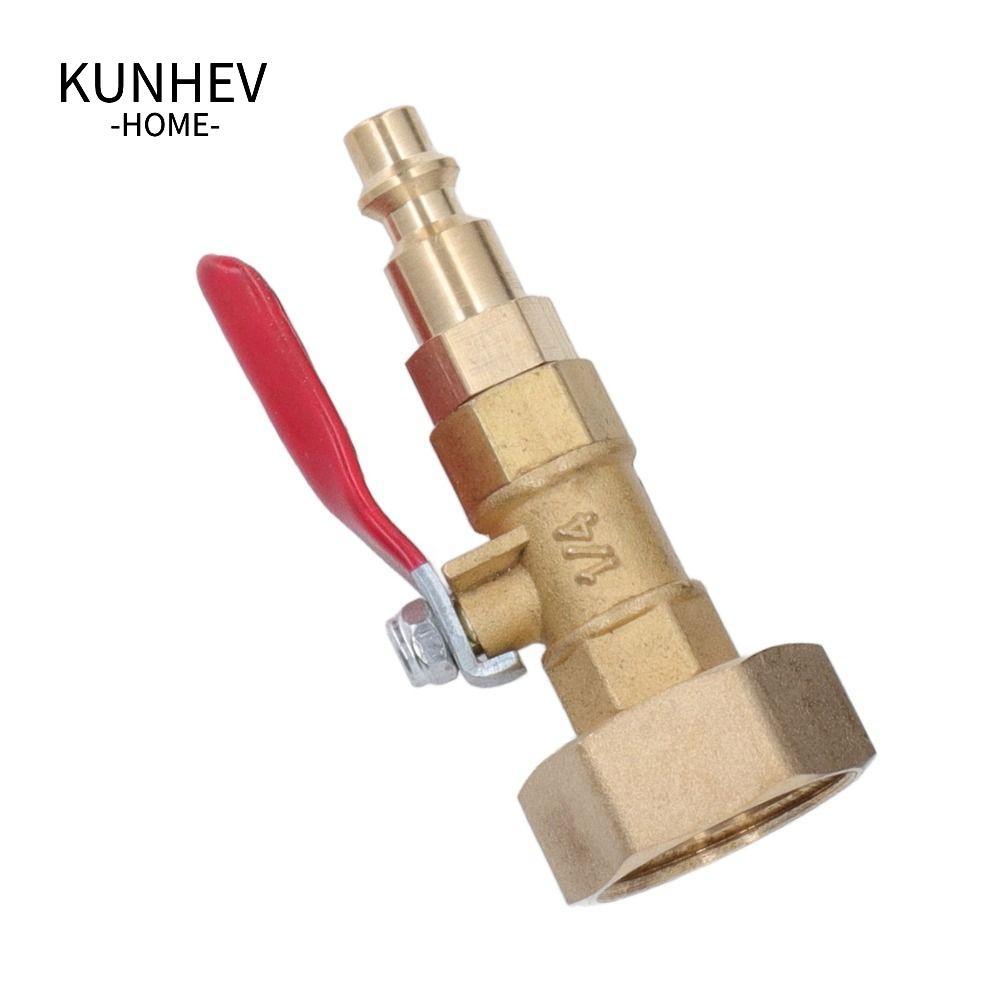 KUNHEV Khớp tưới vườn KUNHEV, Đồng thau Nam / Nữ Ren Đồng thau Winterize Blowout Adapter, Nước Winte