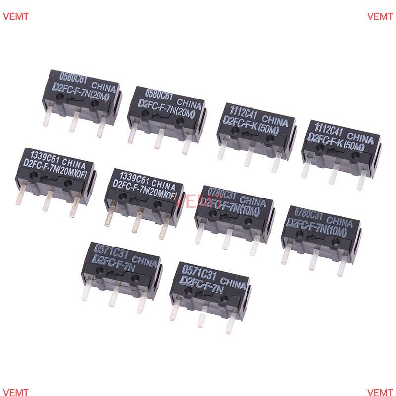 [VG] 2 Chiếc Chuột Micro Switch D2FC-F-7N 10M 20M D2FC-F-K (50M) -RZ D2F D2F-01 D2F-01F D2F-L D2F-01