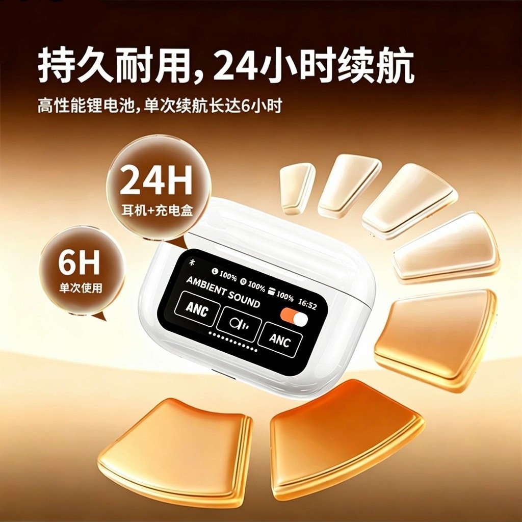 Tai nghe Bluetooth trong tai không dây mới a9pro Màn hình màu Khử tiếng ồn Tuổi thọ pin dài Tai nghe