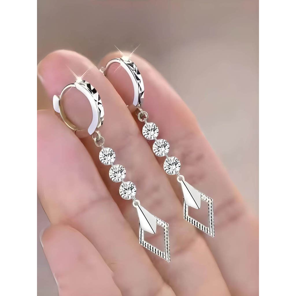 Bông tai bạc bạc 9999 bông tai tua rua chính hãng20260730