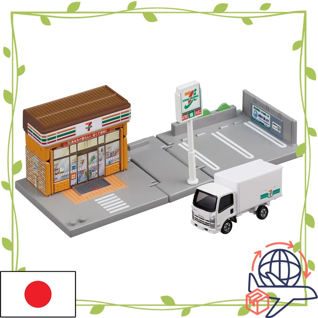 【Direct From Japan】TAKARA TOMY "Tomica Town 7-Eleven (with Tomica)" Mini car car toy 3 years old and