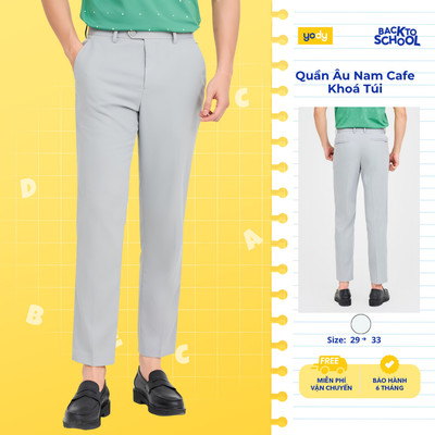 🔥🔥[sale] Quần âu nam YODY quần tây Cafe Khoá Túi, thoải mái cả ngày TRA - QAM7023
