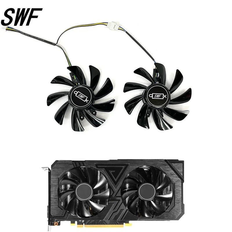 * 85MM Quạt Làm Mát Cho KFA2 GALAX GTX 1660 SUPER TI RTX 2060 EX Card Đồ Họa Quạt Làm Mát T129215SU 