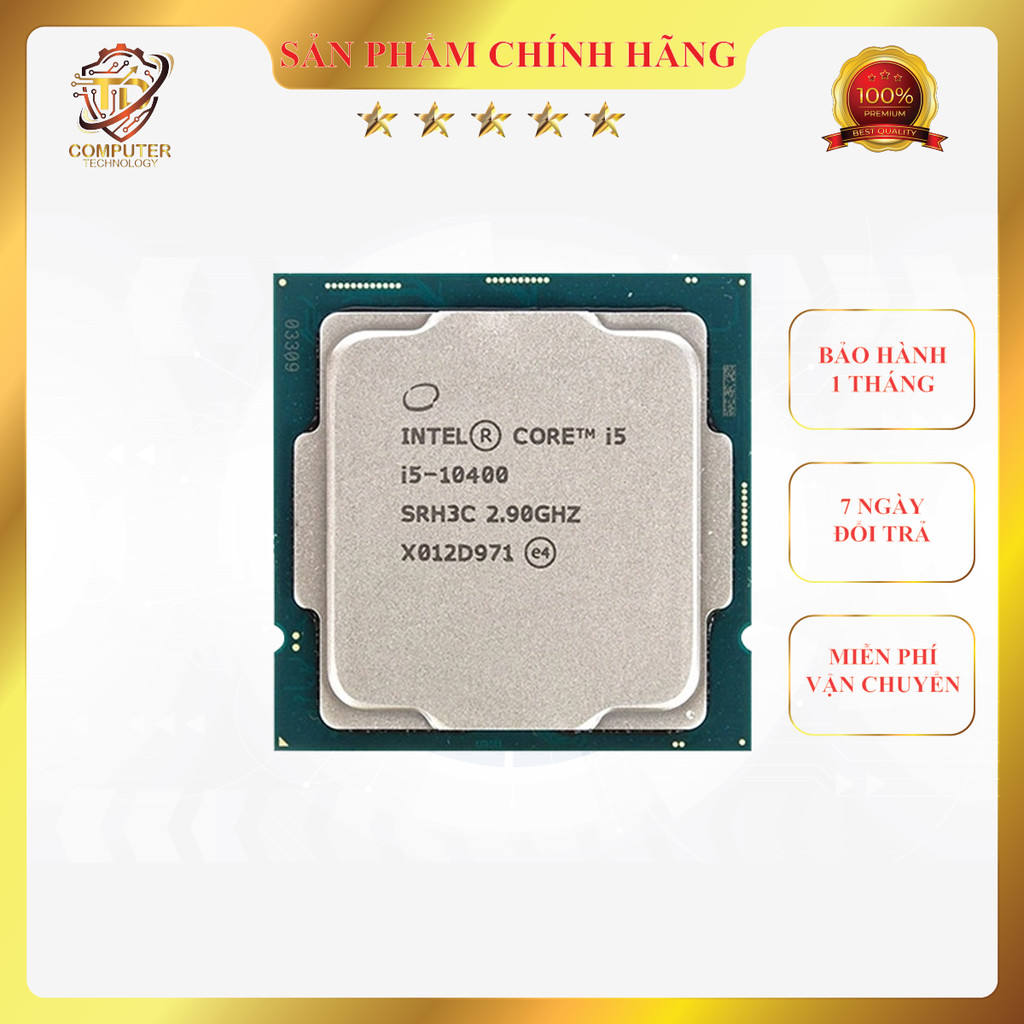 CPU Core i3 10105F | i3 10100F | i5 10400F | i5 10400 Tray Cũ, Socket LGA1200. Hàng Đẹp [BH 1 Tháng]