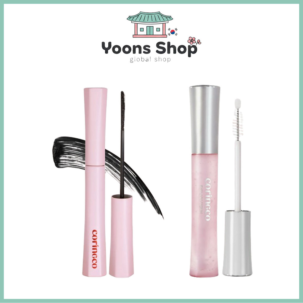[Coringco] Mascara uốn tóc Maccara Skinny Close-fit / Serum lông mi Collagen Power (Serum dưỡng lông