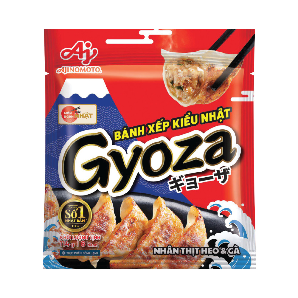 Bánh xếp Gyoza Aji nhân thịt heo và gà 114g - 71028