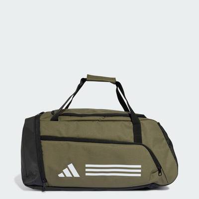 adidas Gym & Training Túi Duffel 3 Sọc Essentials Unisex màu xanh lá IZ1918