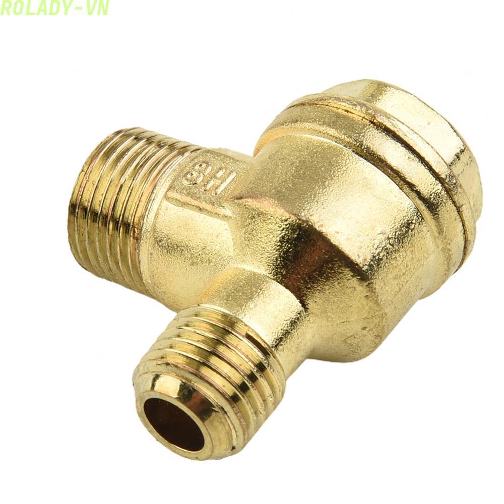 #ROYALLADY#Reliable Valve Check Oil-free Air Compressor Replacement Check Valve Gold