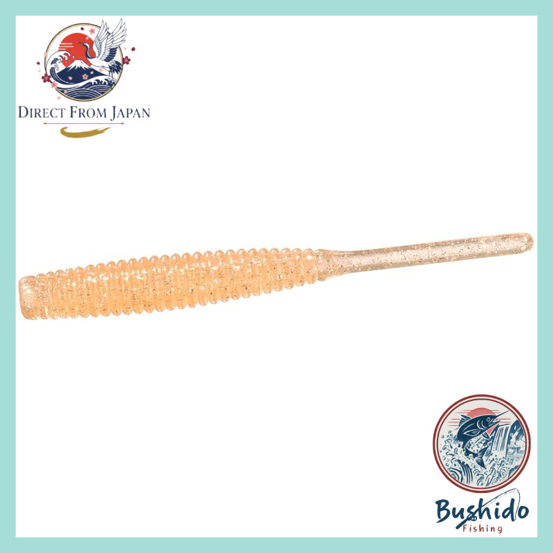 DAIWA Worms Gekka Bijin Beam Stick 2.2 Soft Bait - Light Orange & Light Chartreuse
