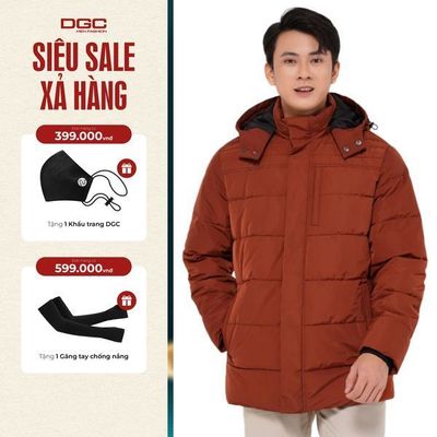 Áo khoác phao nam mũ rời 3 lớp ấm áp giữ nhiệt, vải Polyester chống nước, không bám bụi - WAJKBB14M