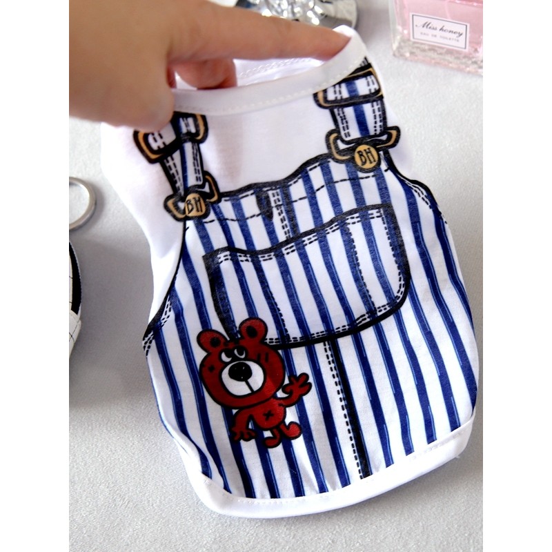 Thú Cưng Bichon Pomeranian Bichon Poodle Teddy Chó Quần Áo Xuân Hè Quần Áo Mùa Hè Áo Mỏng Dễ Thương