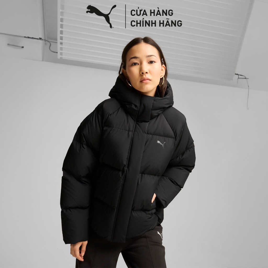 Áo Khoác Thời Trang PUMA Nữ Down Puffer Jacket Black Màu Đen