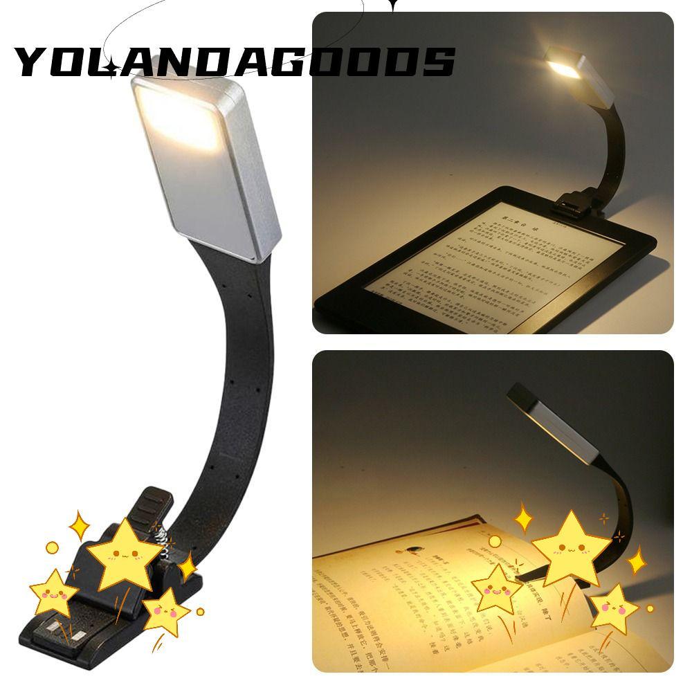 Đèn sách YOLA LED có kẹp linh hoạt có thể tháo rời Kindle eBook Reader Đèn ngủ