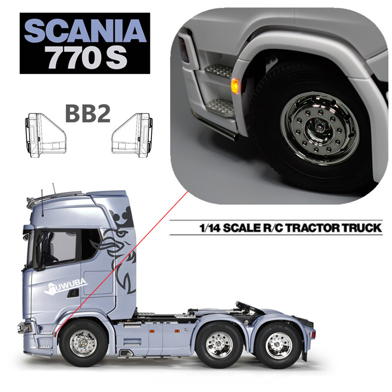 Tamiya Kéo Đầu 1 / 14 Scania Scania 770S 56368 Bánh Trước Lông Mày Mô Hình Mac Lớn