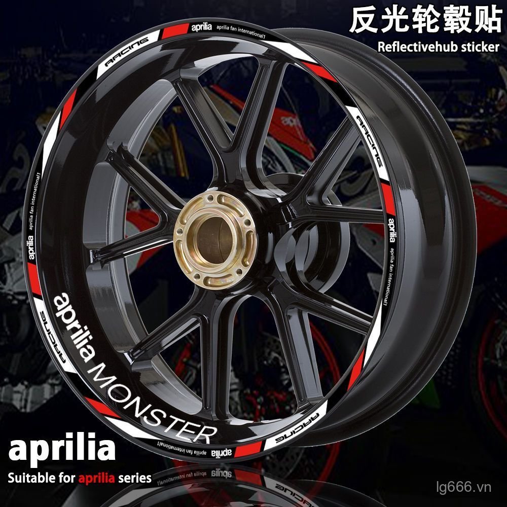 Áp dụng phổ biến aprilia aprilia GPR150125/ / 250R Nhãn dán bánh xe máy Decal bánh xe phản quang
