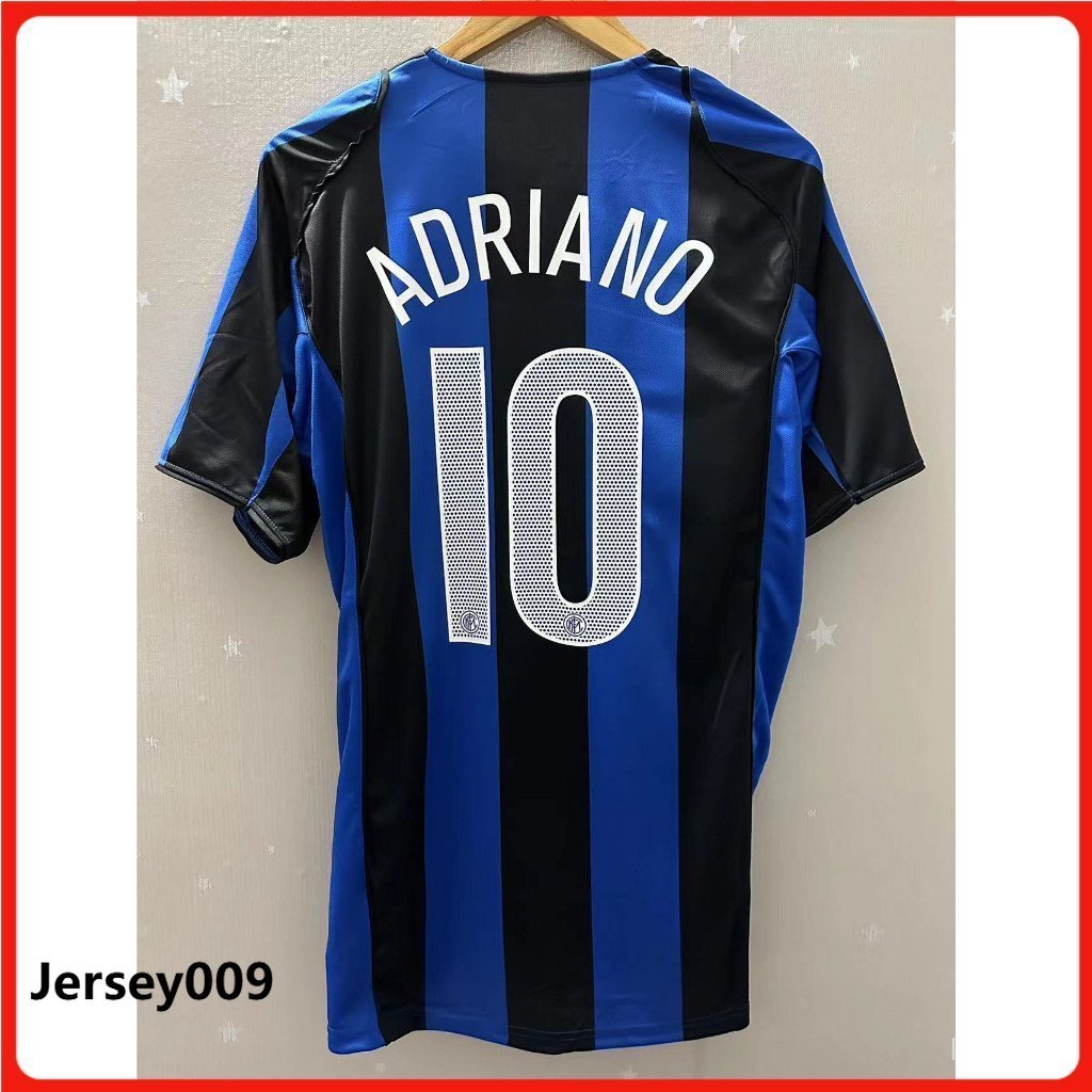 [Mới-Retro] 04-05 Áo bóng đá sân nhà Inter Milan ADRIANO VERON Cao cấp Vintage Tùy chỉnh