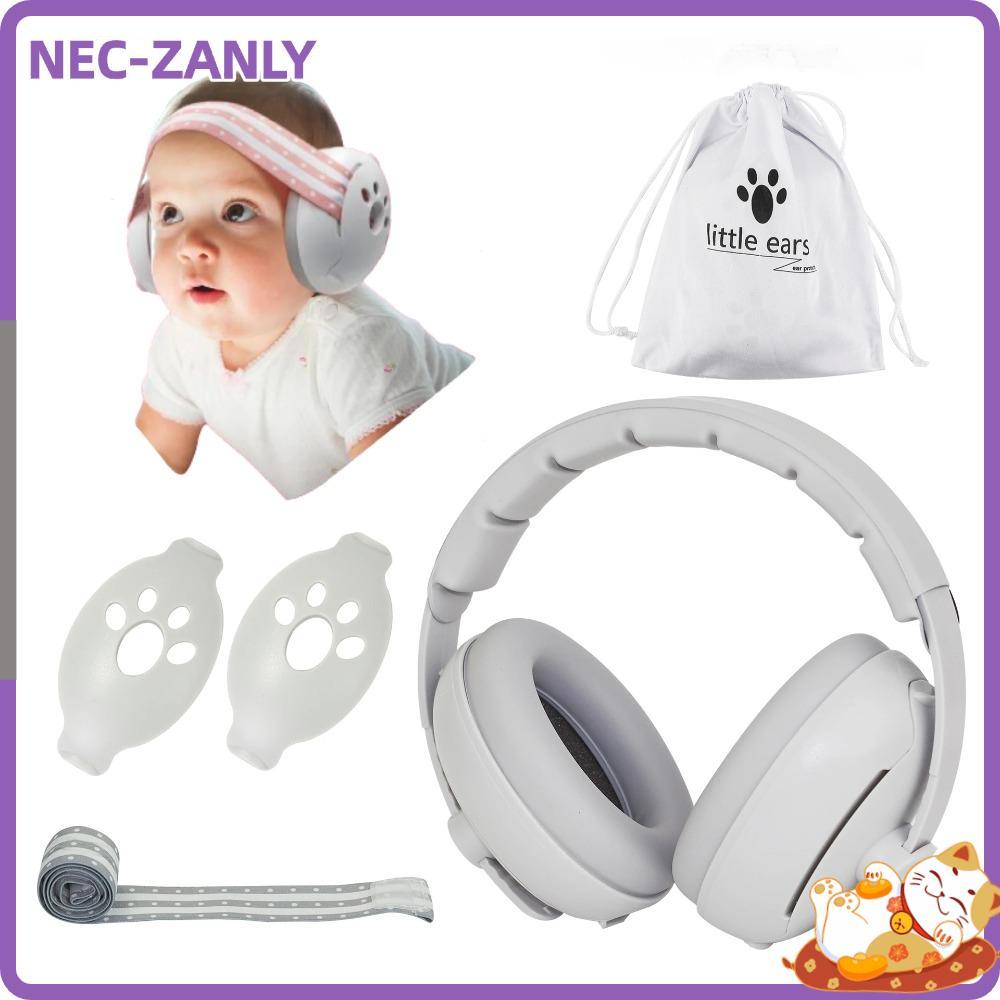 Tai nghe chống ồn cho bé NEC-ZANLY, thiết kế 2-in-1 điều chỉnh linh hoạt, bảo vệ thính giác, cải thi