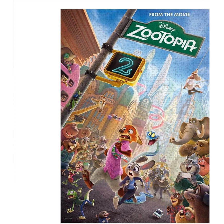 Tenyo Made in Japan 1000 Piece Jigsaw Puzzle Disney Run, Run (Disney Movie Zootopia 2) (51x73.5cm) D