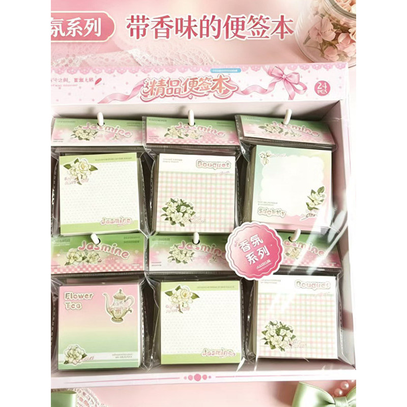 Hương Thơm Notepad Cô Gái Trái Tim Dễ Thương Notepad Memopad Có Thể Xé Notepad Dày 200 Tờ Vuông Note