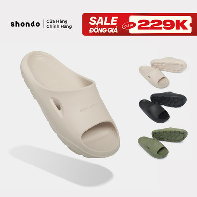 Dép Bánh Mì Nam Nữ Trendy 6 Nhựa Đúc Shondo Nhiều Màu