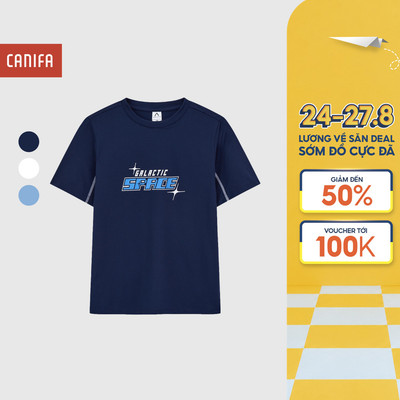 Áo phông active bé trai có hình in | Wicking CANIFA 2TS26S006