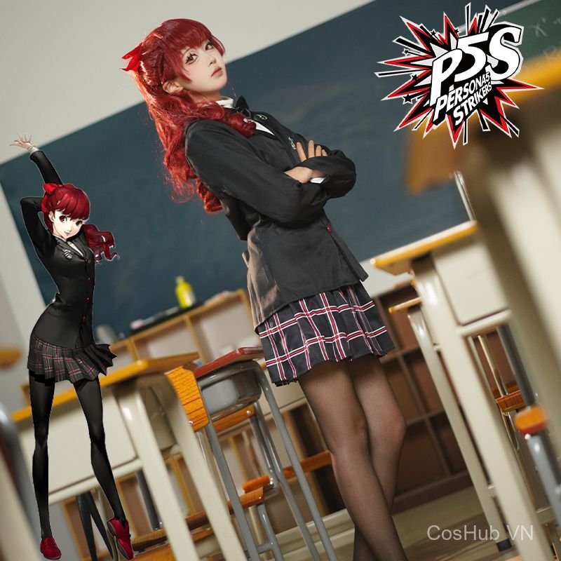 Đồng phục học sinh Persona 5 cosplay Kasumi Yoshizawa phong cách anime Nhật