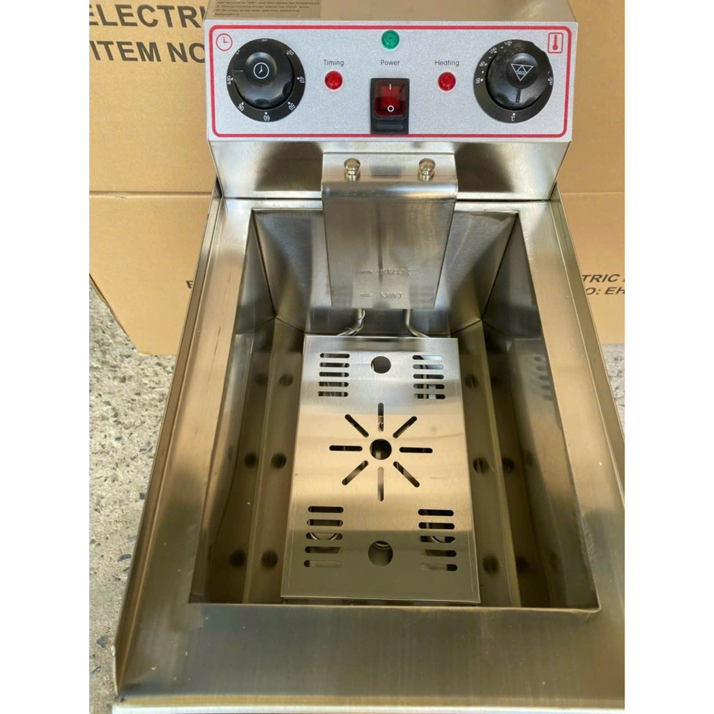 🌟 Bếp chiên điện 8L, Bếp chiên hẹn giờ, Bếp chiên điện tự ngắt, Bếp chiên nhúng điện cao cấp có van 