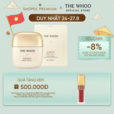[THE WHOO OFFICIAL] Sữa chống nắng hạ nhiệt làn da thế hệ mới Gongjinhyang Sunquid UV Protective Lotion SPF 50+/ PA++++