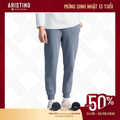 Quần thu đông Aristino phom dáng thể thao khỏe khoắn, giữ nhiệt tốt - APA002BZ