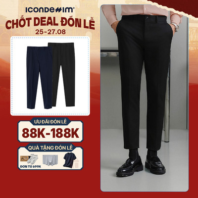 Quần Tây Nam ICONDENIM Ống Ôm Basic Trousers Form Slim QTID0050
