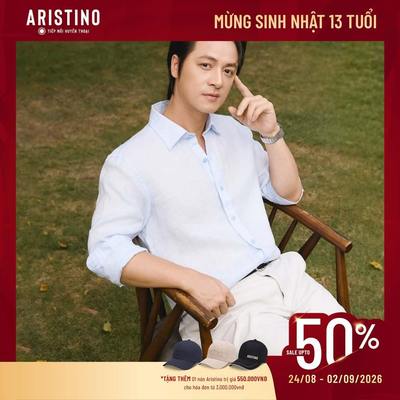 [Aristino x Đăng Khôi] Quần Short Nam Aristino Regular Fit Họa Tiết Dệt Xương Cá ASO226SAH2