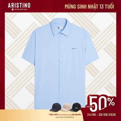Áo sơ mi nam ngắn tay ARISTINO BUSINESS tinh tế, sang trọng 1SS036AZ