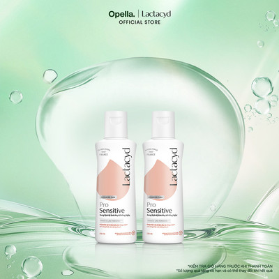 Bộ 2 chai Dung Dịch Vệ Sinh Phụ nữ Lactacyd Pro Sensitive Cho Da Nhạy Cảm 150ml/ chai
