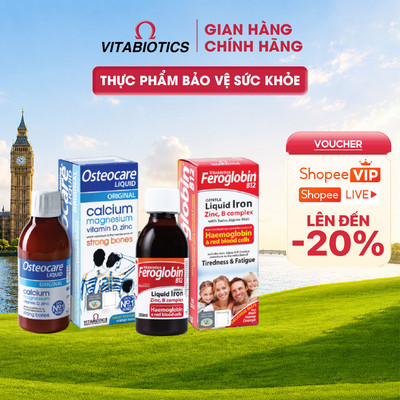 Bộ Dưỡng Chất Cho Bé TPBVSK Osteocare Liquid & Feroglobin B12 Liquid Vitabiotics