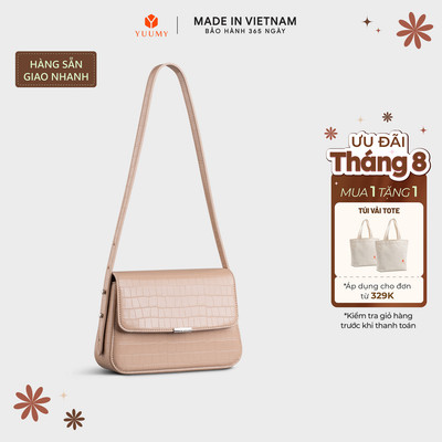 Túi Yuumy (Thời trang nữ nắp gập size 20 - Túi đeo vai da Verein YN198) Bagsmart
