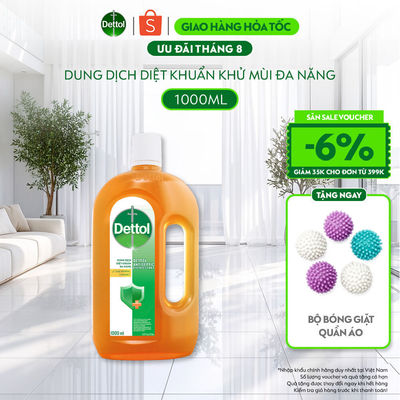 Dettol Dung Dịch Diệt Khuẩn Khử Mùi Đa Năng, Chai 1L