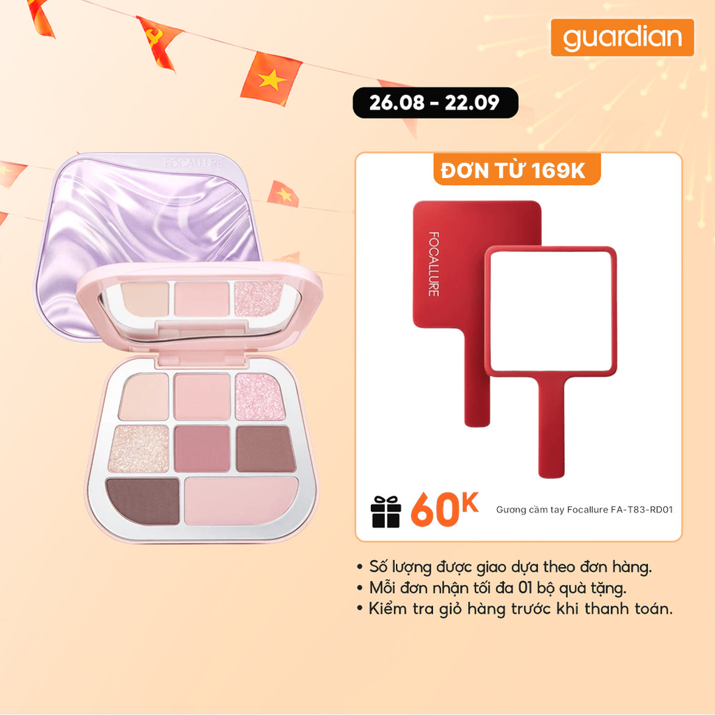 Bảng Phấn Trang Điểm Mắt 8 Màu Focallure 8 Pan Pressed Powder Palette | Guardian Việt Nam