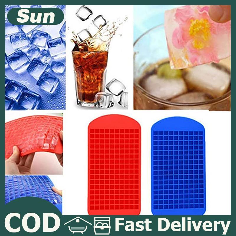 Silicone mini ICE CUBE khay nhỏ Ice Cube Khuôn Silicone Ice Cube Maker có thể gập lại Ice Cube khay 