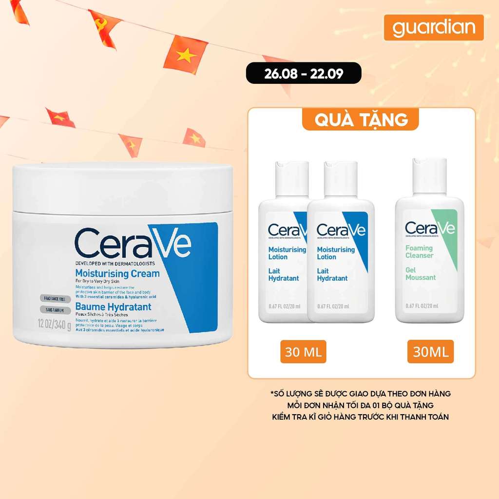 Kem Dưỡng Ẩm Dành Cho Da Khô Moisturising Cream Cerave 340Gr