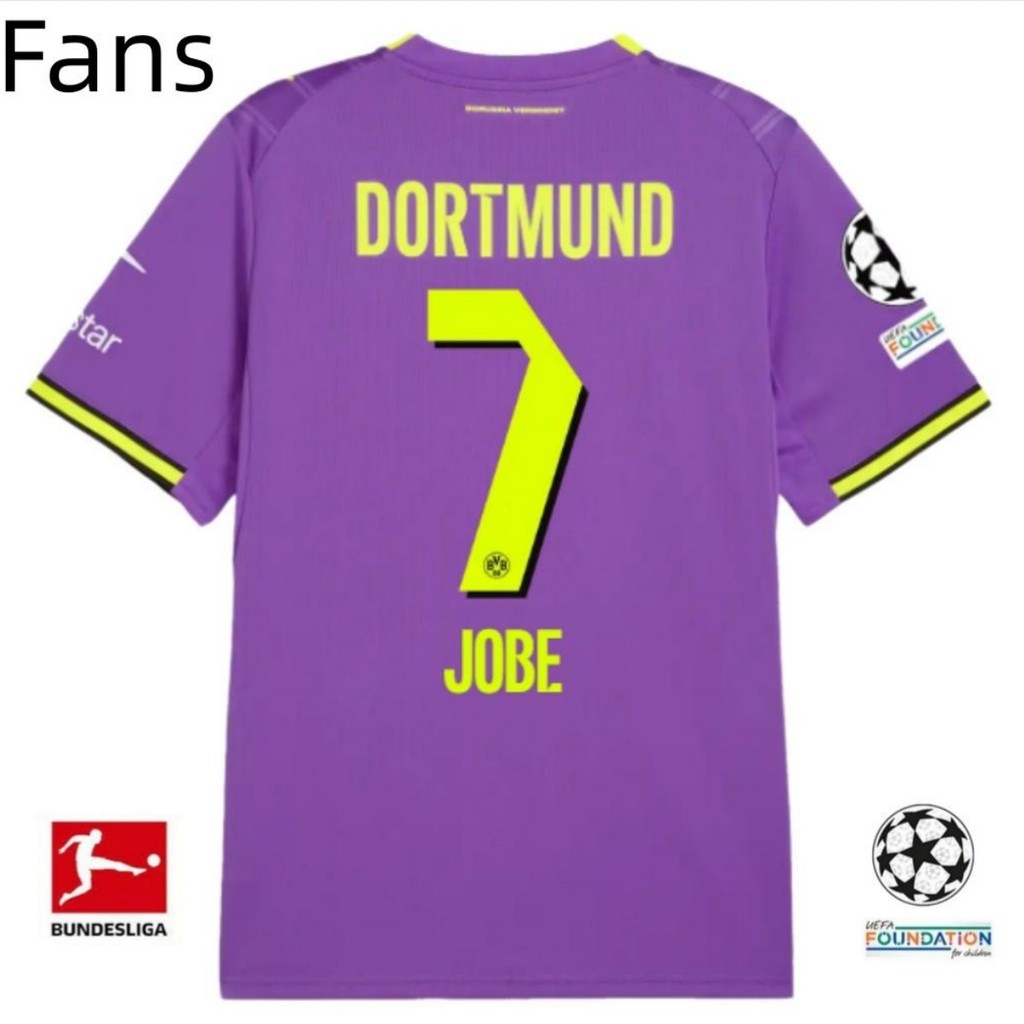 Áo sơ mi tay ngắn phiên bản dành cho người hâm mộ Dortmund Third Jersey 26-27