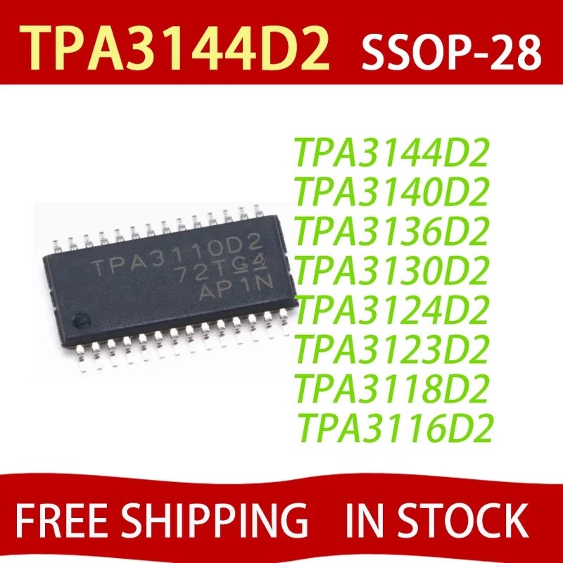 TPA3144D2 TPA3140D2 TPA3136D2 TPA3130D2 TPA3124D2 TPA3123D2 TPA3118D2 TPA3116D2 TPA3112D1 TPA3111D1 