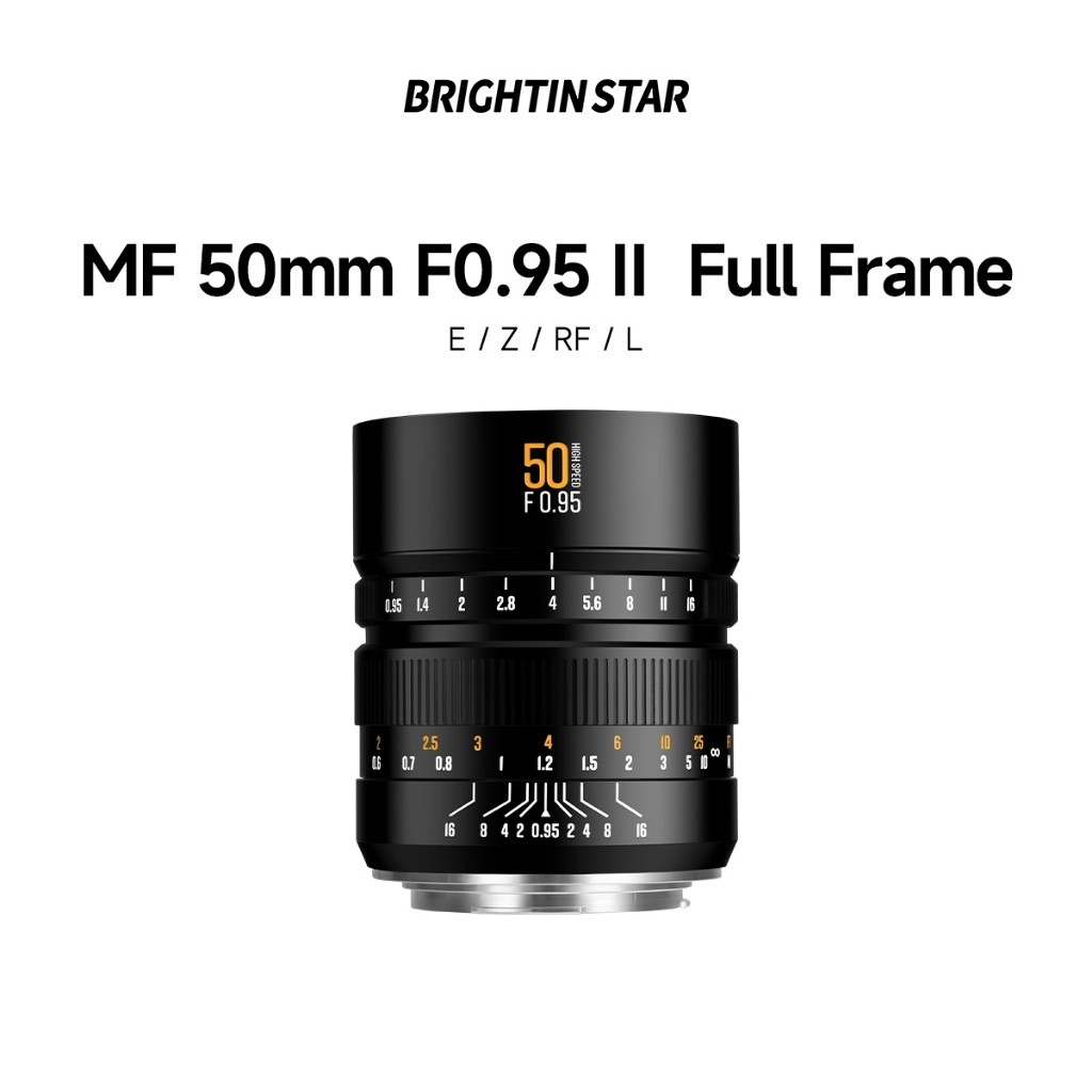 Bảo hành 2 năm-Brightin Star MF 50mm F0.95 II Full Frame Prime Lens