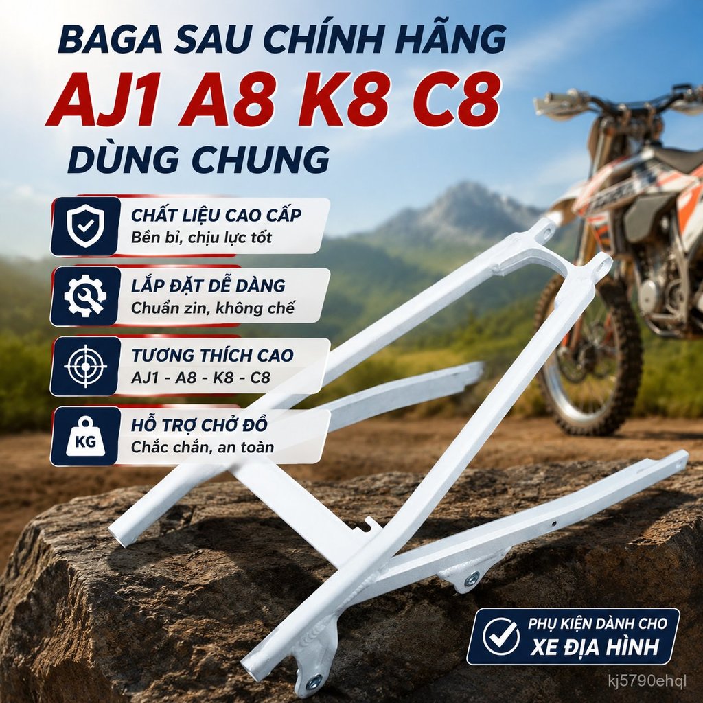 Khung phụ sau cho xe AJ1, chắc chắn bền đẹp lắp nhanh