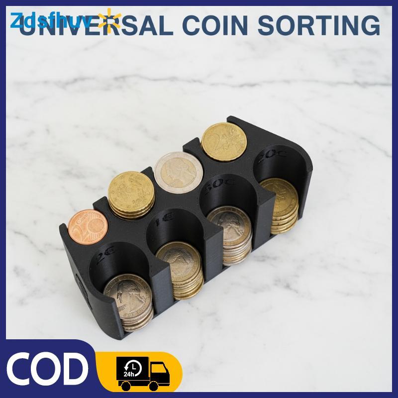 [Zds] Hộp đựng tiền xu Euro 2 Euro 1 Euro 50 Cent Thay đổi sắp xếp để phân loại hiệu quả trong cửa h