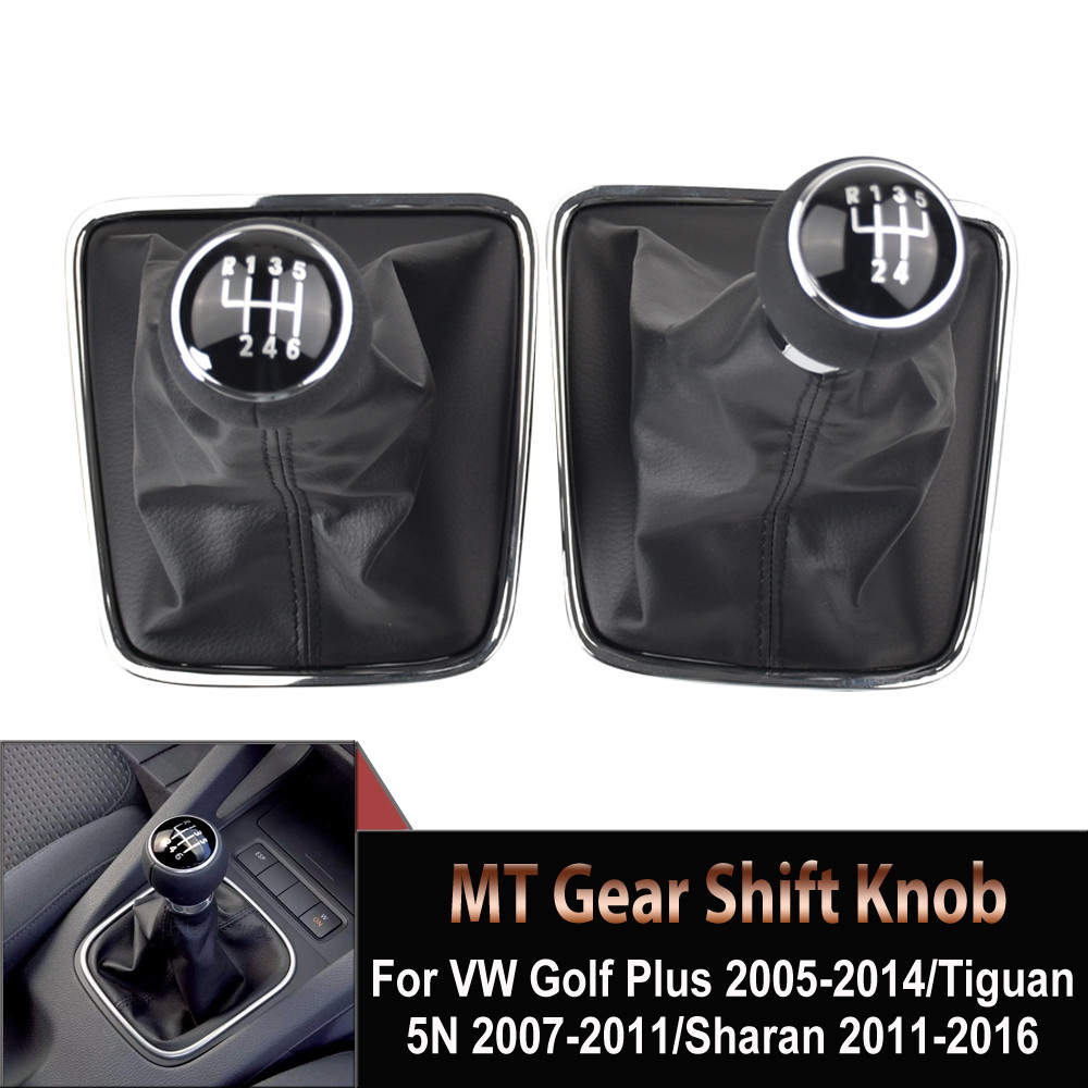 5 / 6 Tốc Độ Bánh Răng Dịch Chuyển Núm Phụ Kiện Ô Tô Cho VW Golf Plus 2005-2014 / Tiguan 5N 2007-201