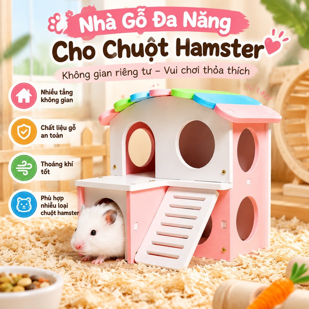 Thời Trang Mới Syria Hamster Giường Nhà Nhiều Màu Sắc Gr / / VF Syria Hamster Giường Nhà Grand Villa