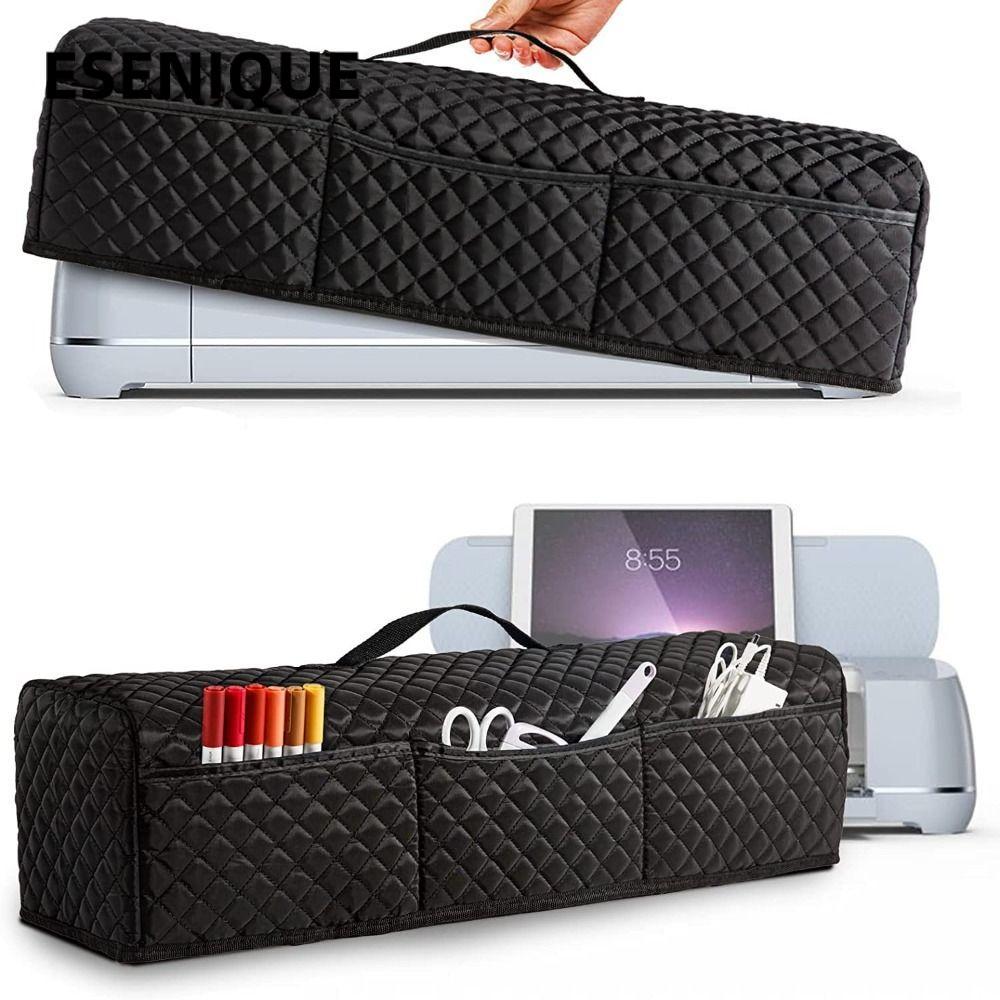 Vỏ máy ESENIQUE, có thể gập lại có túi che bụi đệm, nhẹ cho phụ kiện Cricut cho Cricut Maker 3 / Mak